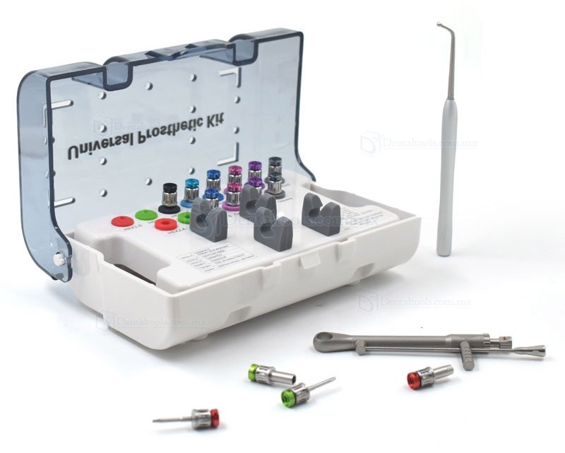 Kit prot&eacute;sico universal para implantes con llave de torque y portapuntas